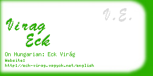 virag eck business card
